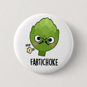 Badge Rond 5 Cm Fartichoke Funny Farting Artichoke Pun (Devant)