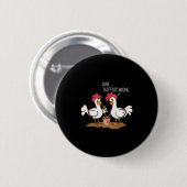 Badge Rond 5 Cm Fast Food Chicken Wings Funny Deep Fried Chicken S (Devant & derrière)