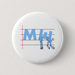 Badge Rond 5 Cm Fatigue chromique M.E.