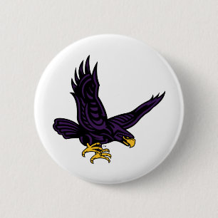 Badge Rond 5 Cm Faucon du Hunter College