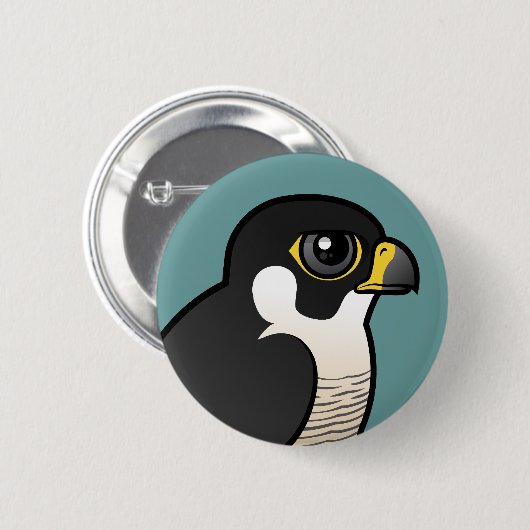 Badge Rond 5 Cm Faucon pérégrin (Devant & derrière)