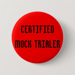Badge Rond 5 Cm Faux procès et erreur