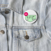 Badge Rond 5 Cm Faux signe de rassemblement (En situation)