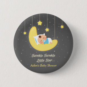 Badge Rond 5 Cm Faveurs de Baby Shower Twinkle Twinkle Little Star