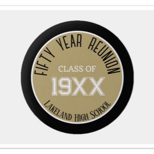 Badge Rond 5 Cm FAVORISER ! Bouton de réunion de classe 50e person