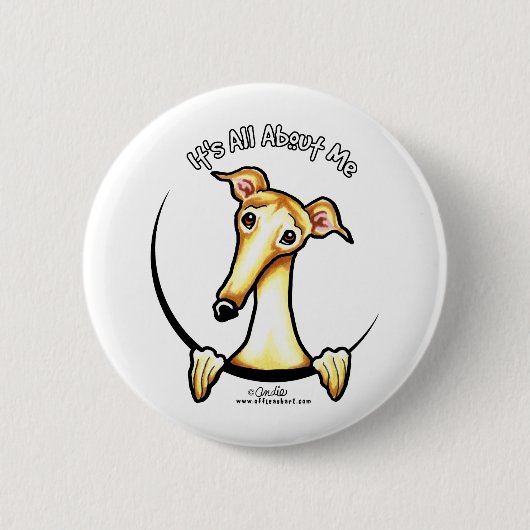 Badge Rond 5 Cm Fawn Greyhound IAAM (Devant)