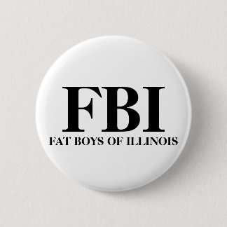 BADGE ROND 5 CM FBI, GARÇONS DE FAT DE L'ILLINOIS