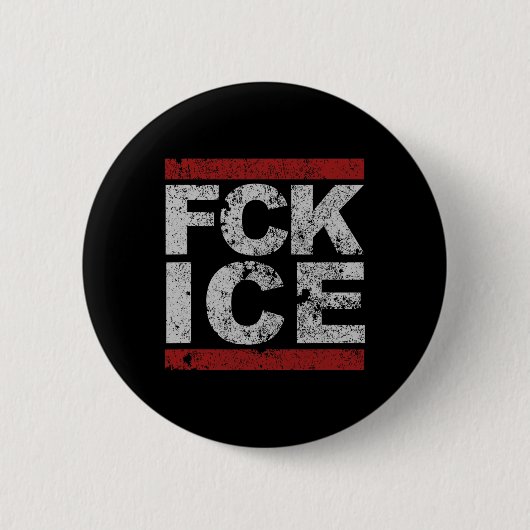 Badge Rond 5 Cm Fck Ice déprimé (Devant)