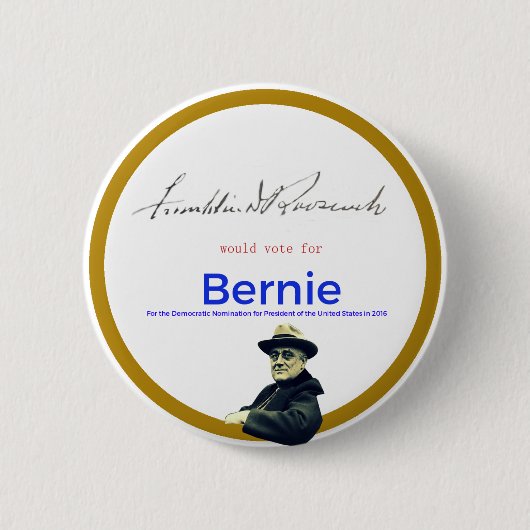 Badge Rond 5 Cm FDR pour des ponceuses de Bernie (Devant)