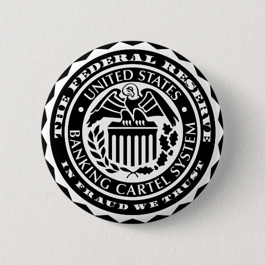 Badge Rond 5 Cm Federal Reserve se boutonnent (Devant)