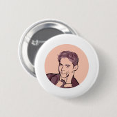Badge Rond 5 Cm Federico Garcia Lorca (Devant & derrière)