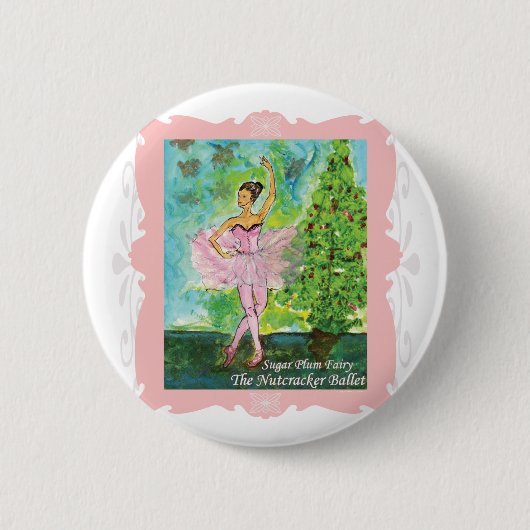 Badge Rond 5 Cm Fée 2010 de prune confite d'édition (Devant)