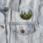Badge Rond 5 Cm Fée attentionnée (En situation)