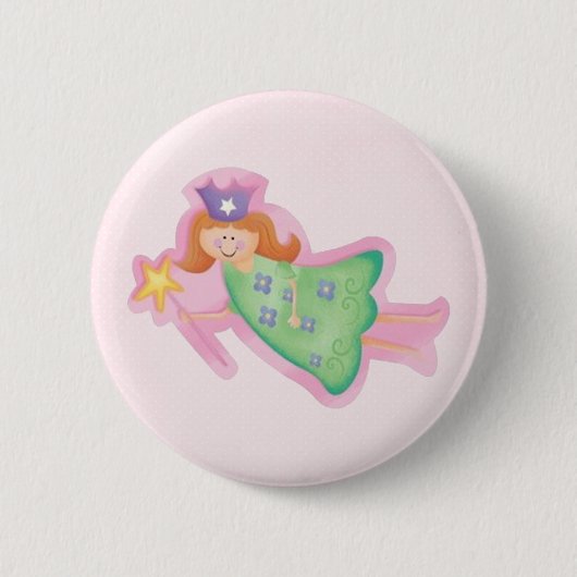 Badge Rond 5 Cm Fée d'anniversaire (Devant)