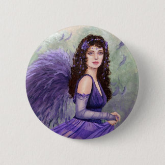 Badge Rond 5 Cm Fée de juillet par l'artiste Lori Karels