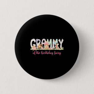 Badge Rond 5 Cm Fée de la fête d'anniversaire Grammy Graphisme Mag