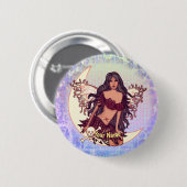 Badge Rond 5 Cm Fée empoisonnée épingle (Devant & derrière)