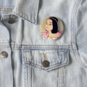 Badge Rond 5 Cm Fée gracieuse (En situation)