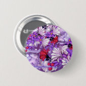 Badge Rond 5 Cm Fée solaire violette (Devant & derrière)