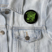 Badge Rond 5 Cm Fée verte Absinthe Dame (En situation)