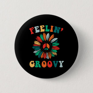Badge Rond 5 Cm Feelin' Super Classic Trippy Hippie