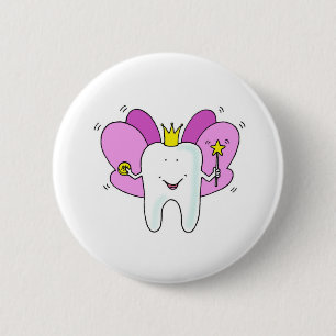 Badge Rond 5 Cm Félicitations à Tooth Fairy Princess