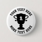 Badge Rond 5 Cm Félicitations coupe trophée 1ère place prix (Devant)