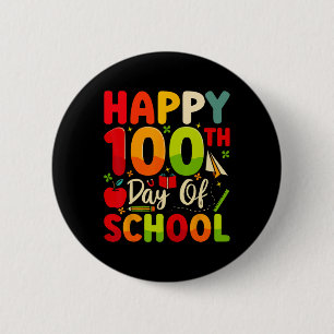 Badge Rond 5 Cm Félicitations D'Avoir Terminé 100 Jours D'École!