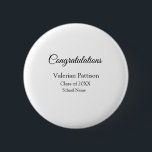 Badge Rond 5 Cm Félicitations diplômé ajouter le nom de l'école si<br><div class="desc">Conception</div>