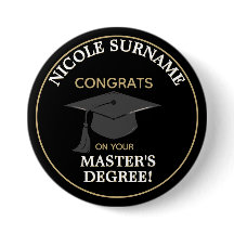 Félicitations diplômé ! Diplôme de master personna