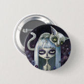 Badge Rond 5 Cm Felina de los muertos (Devant & derrière)