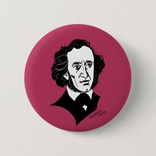 Badge Rond 5 Cm Felix Mendelssohn Bartholdy (Devant)