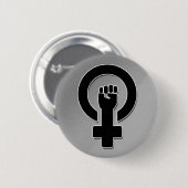 Badge Rond 5 Cm Femifist (Devant & derrière)