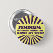 Badge Rond 5 Cm Féminisme (Devant & derrière)