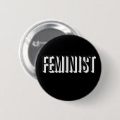 Badge Rond 5 Cm Féministe (Devant & derrière)
