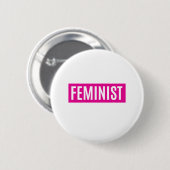 BADGE ROND 5 CM FÉMINISTE (Devant & derrière)