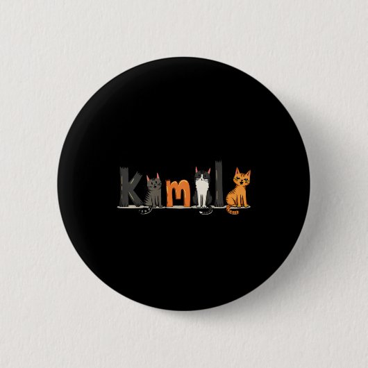 Badge Rond 5 Cm Feministe De Kamala Harris 2024 (Devant)