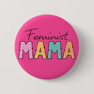 Badge Rond 5 Cm Feministe Mama