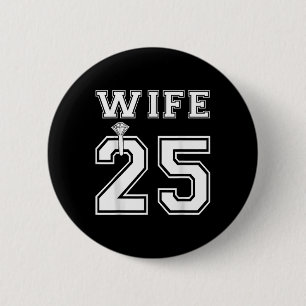 Badge Rond 5 Cm Femme 2025 Mari Matching Engagement Party Lune de 