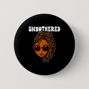 Badge Rond 5 Cm Femme afro insouciante lunettes de soleil afro-amé