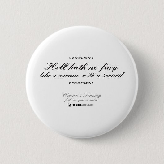 Badge Rond 5 Cm Femme avec une épée (Devant)