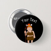 Badge Rond 5 Cm Femme cave (Devant & derrière)