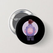Badge Rond 5 Cm femme combat l'overdose Purple Ribbon Overdose (Devant & derrière)