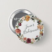 Badge Rond 5 Cm Femme de chambre junior Russe Bloom (Devant & derrière)