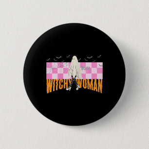 Badge Rond 5 Cm Femme de cuisine drôle Costume d'Halloween Éffraya