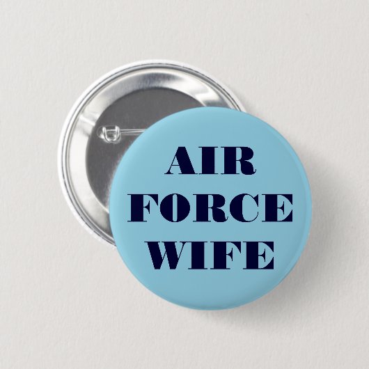 Badge Rond 5 Cm Femme de la Force aérienne de Button (Devant & derrière)