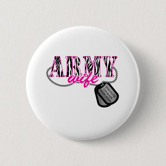 Badge Rond 5 Cm Femme de l'armée (Devant)
