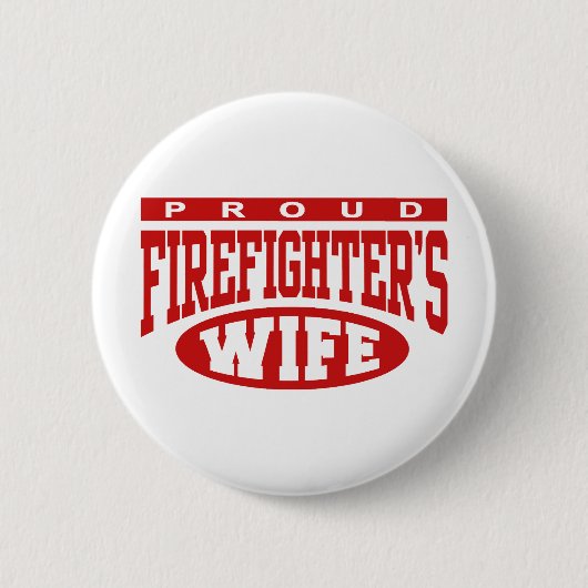 Badge Rond 5 Cm Femme de pompier (Devant)