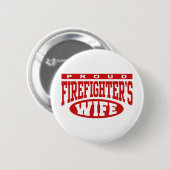 Badge Rond 5 Cm Femme de pompier (Devant & derrière)