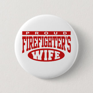 Badge Rond 5 Cm Femme de pompier